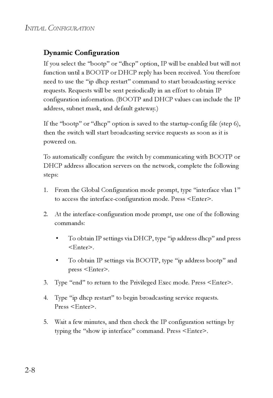 SMC Networks SMC6752AL2 manual Dynamic Configuration 