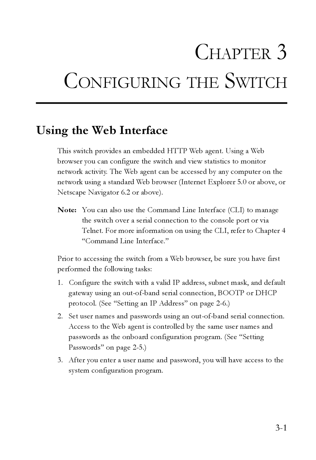 SMC Networks SMC6752AL2 manual Configuring the Switch, Using the Web Interface 