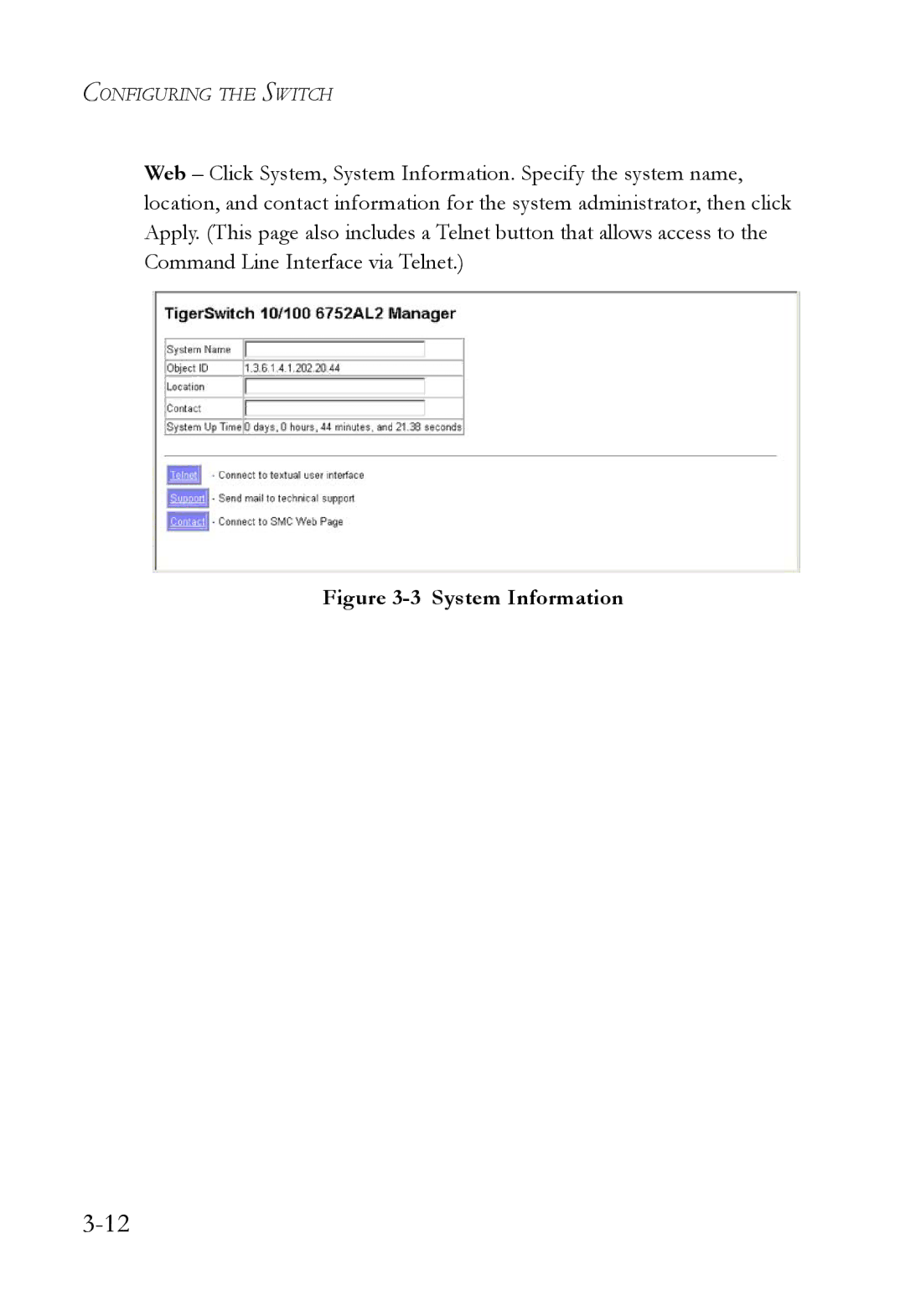 SMC Networks SMC6752AL2 manual System Information 