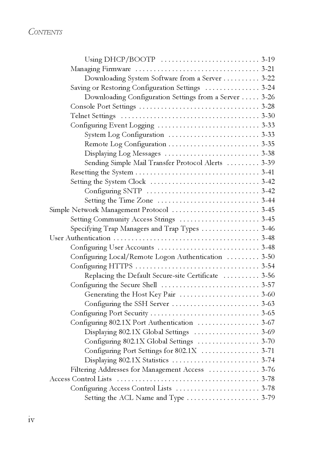 SMC Networks SMC6752AL2 manual Contents 