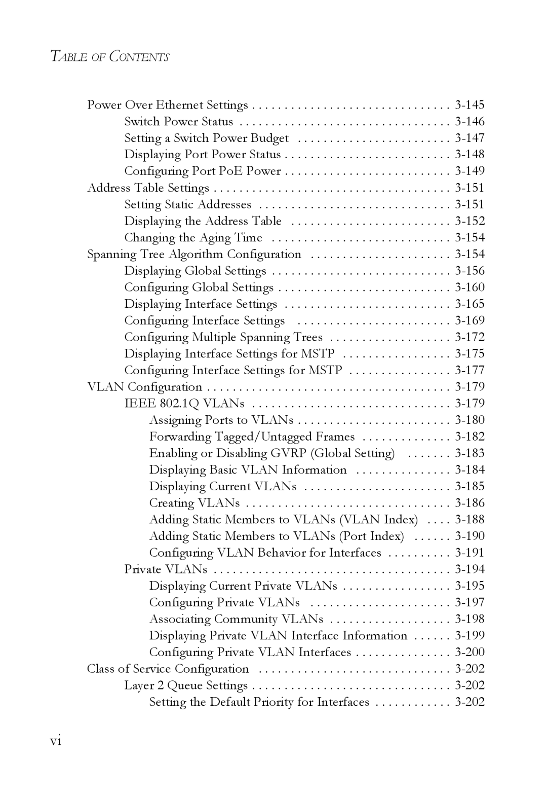 SMC Networks SMC6824M manual Table of Contents 