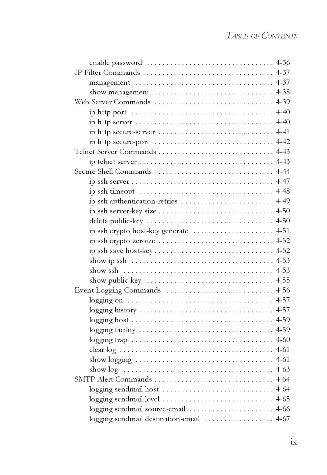 SMC Networks SMC6824M manual Table of Contents 