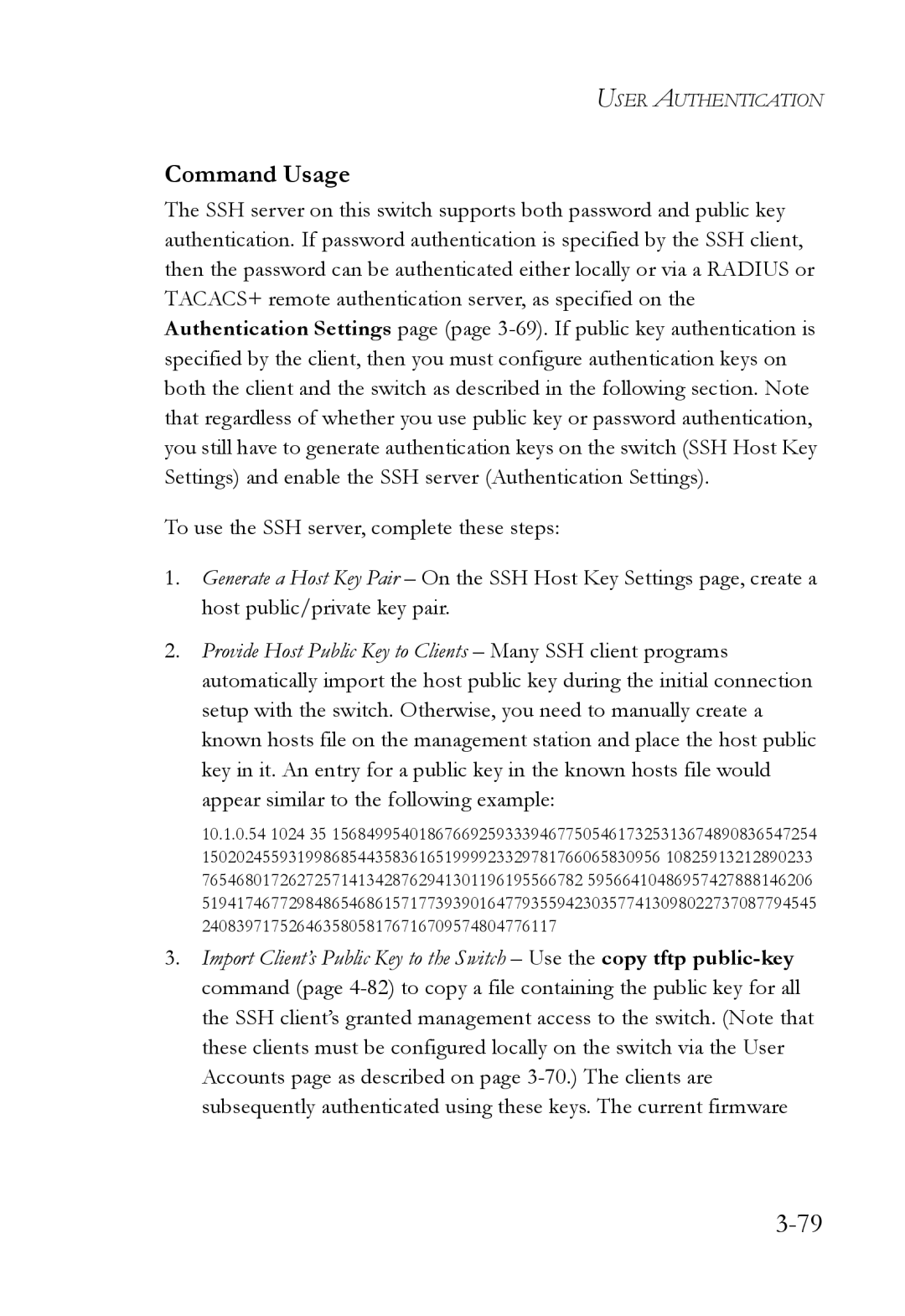 SMC Networks SMC6824M manual Command Usage 