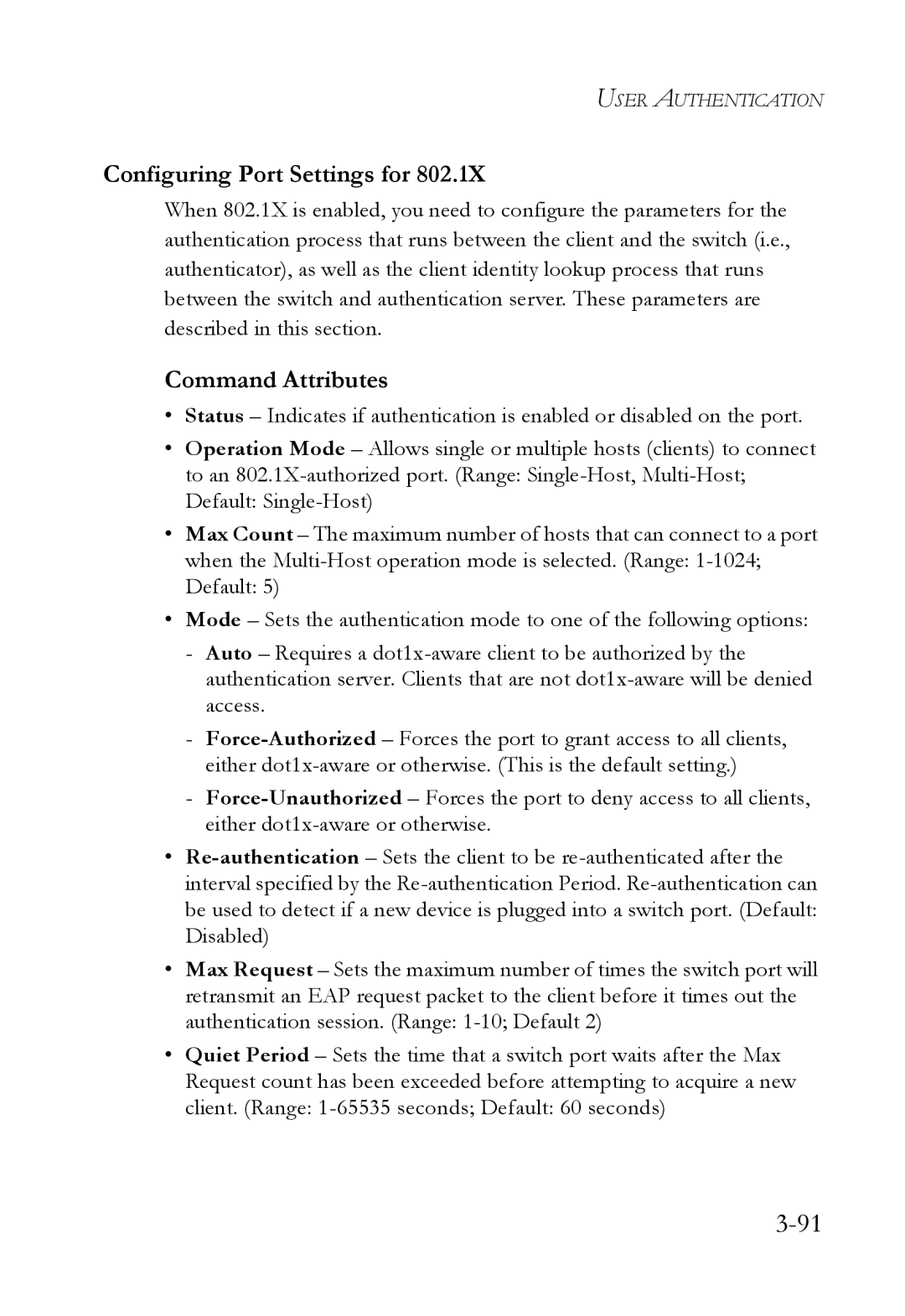 SMC Networks SMC6824M manual Configuring Port Settings for 