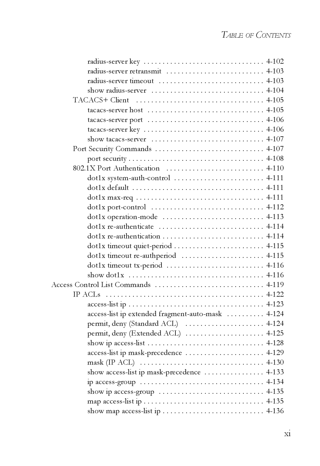 SMC Networks SMC6824M manual Table of Contents 