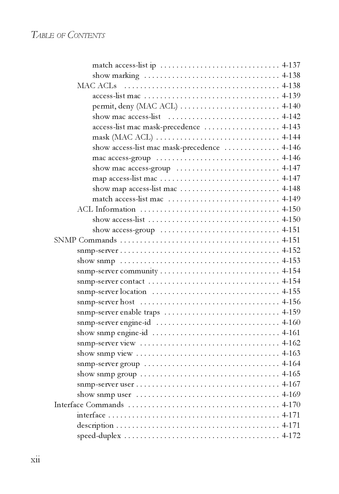 SMC Networks SMC6824M manual Xii 