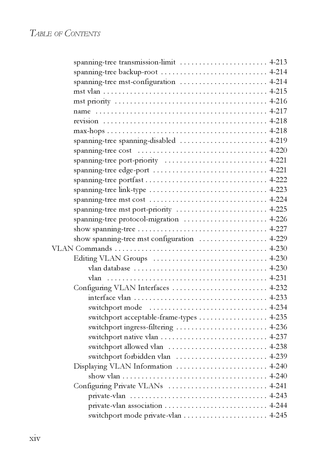 SMC Networks SMC6824M manual Xiv 