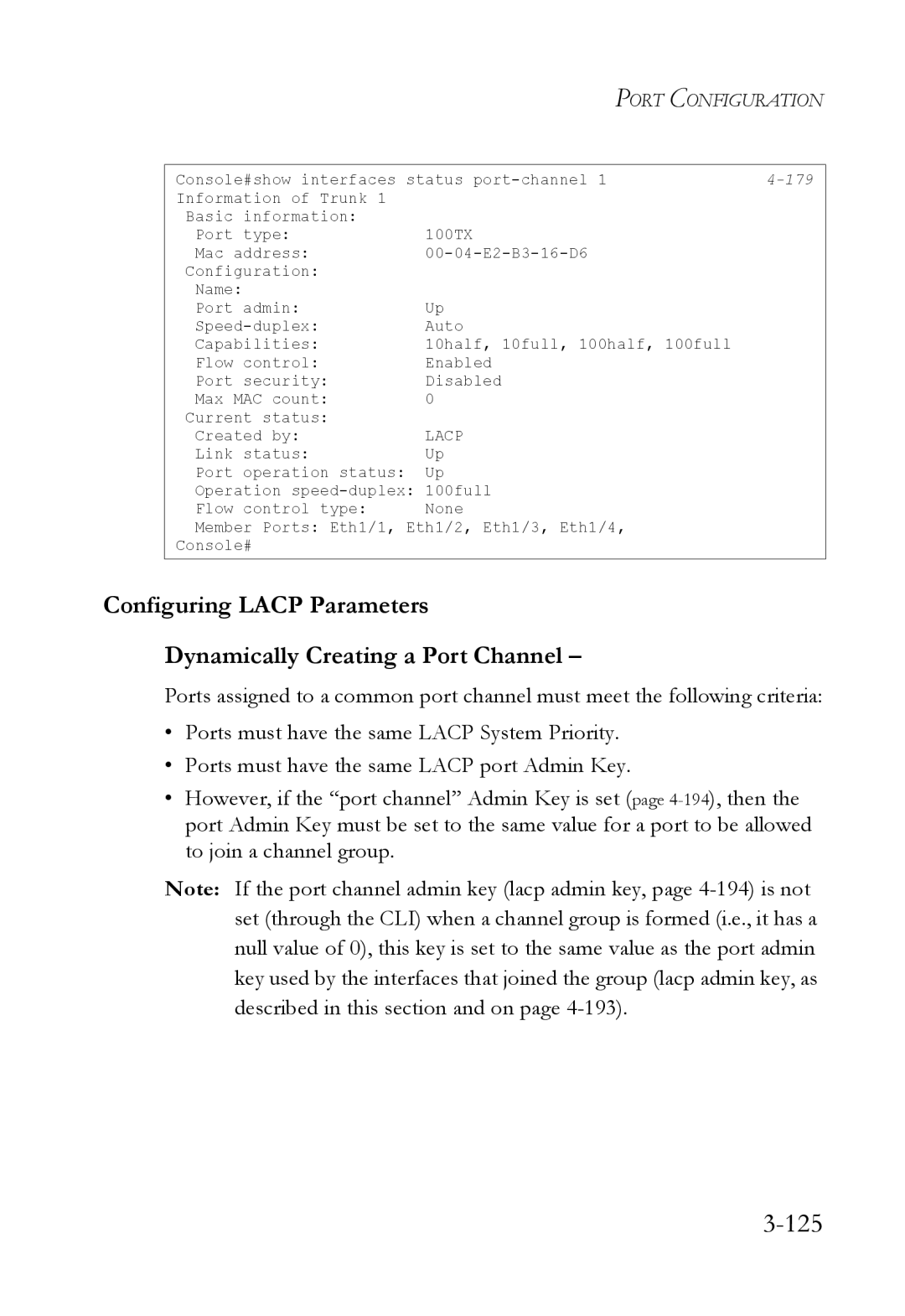 SMC Networks SMC6824M manual 125 