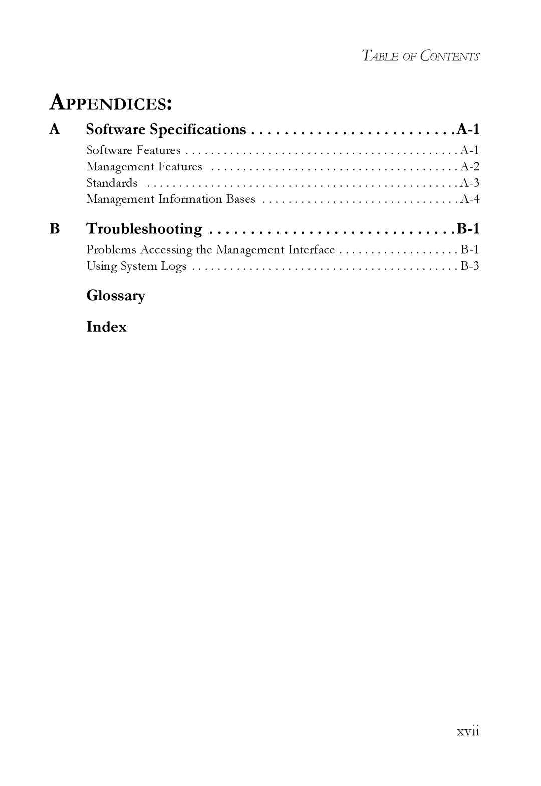 SMC Networks SMC6824M manual Glossary Index, Xvii 