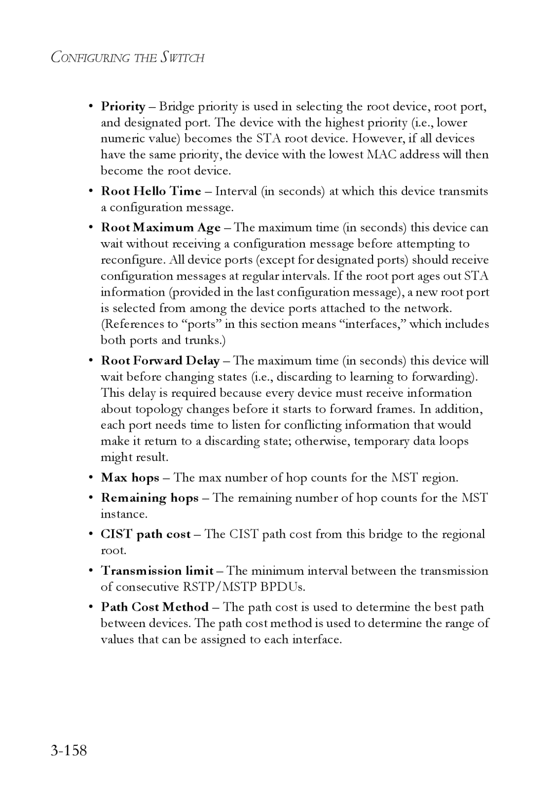 SMC Networks SMC6824M manual 158 