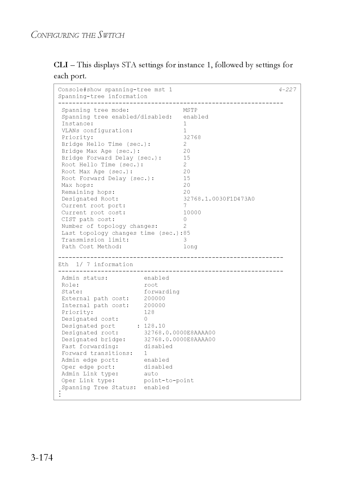 SMC Networks SMC6824M manual 174 