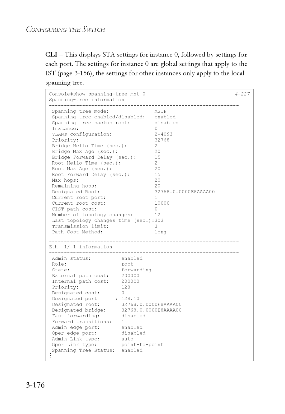 SMC Networks SMC6824M manual 176 