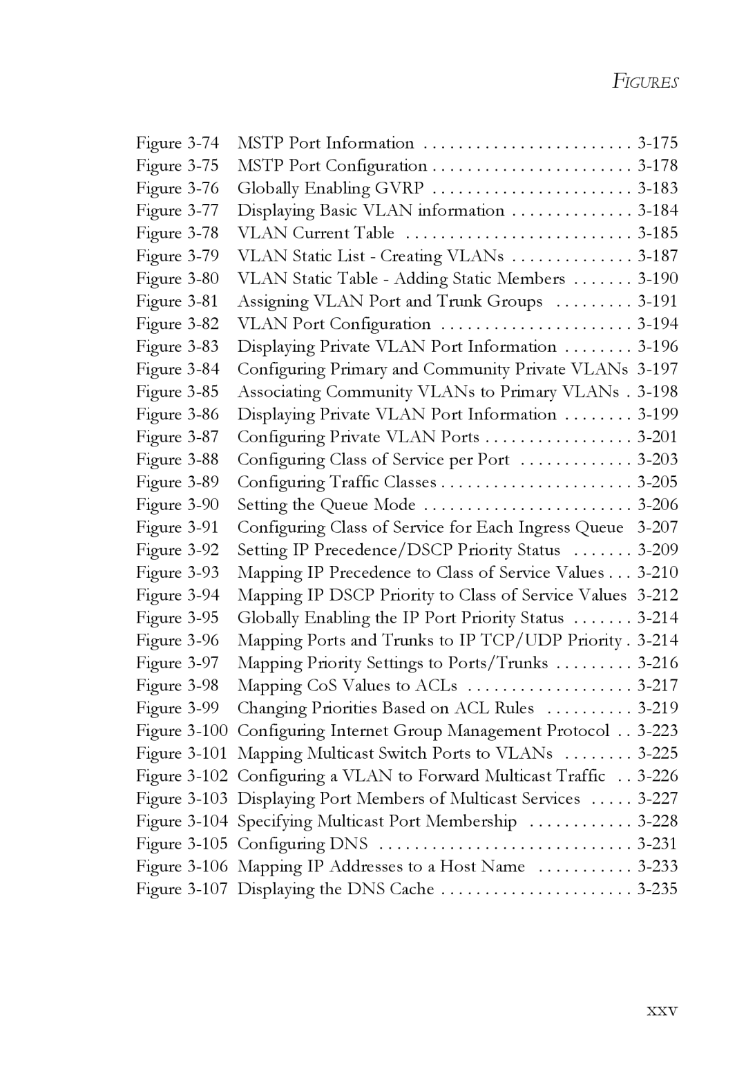 SMC Networks SMC6824M manual Xxv 