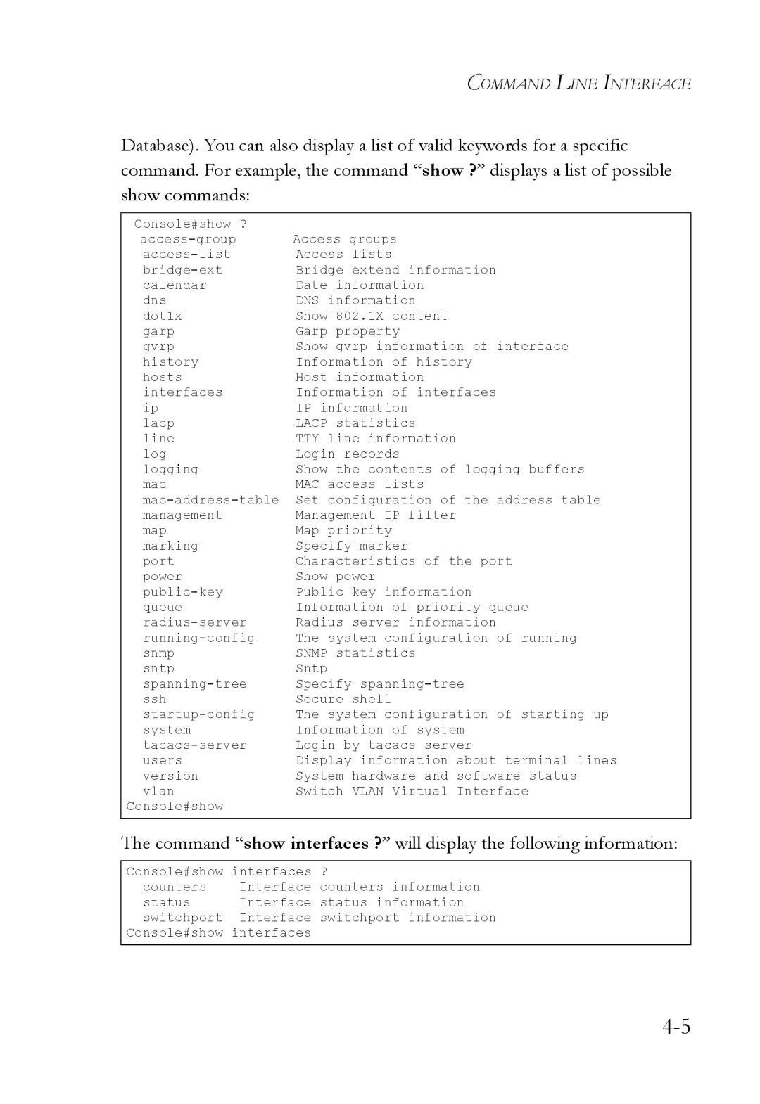 SMC Networks SMC6824M manual Command Line Interface 