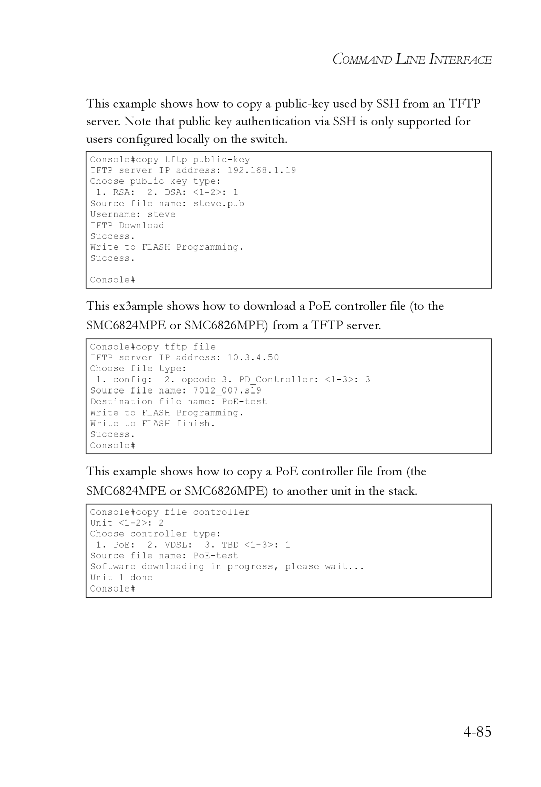 SMC Networks SMC6824M manual Command Line Interface 