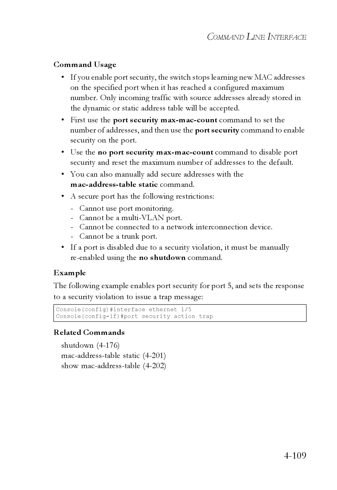 SMC Networks SMC6824M manual 109 