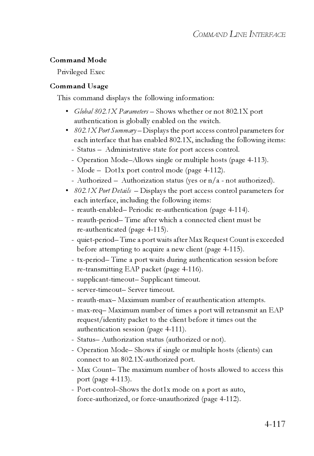 SMC Networks SMC6824M manual 117 