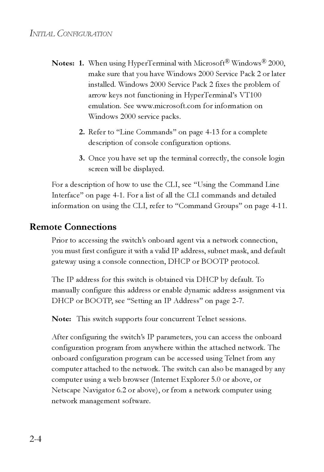 SMC Networks SMC6824M manual Remote Connections 