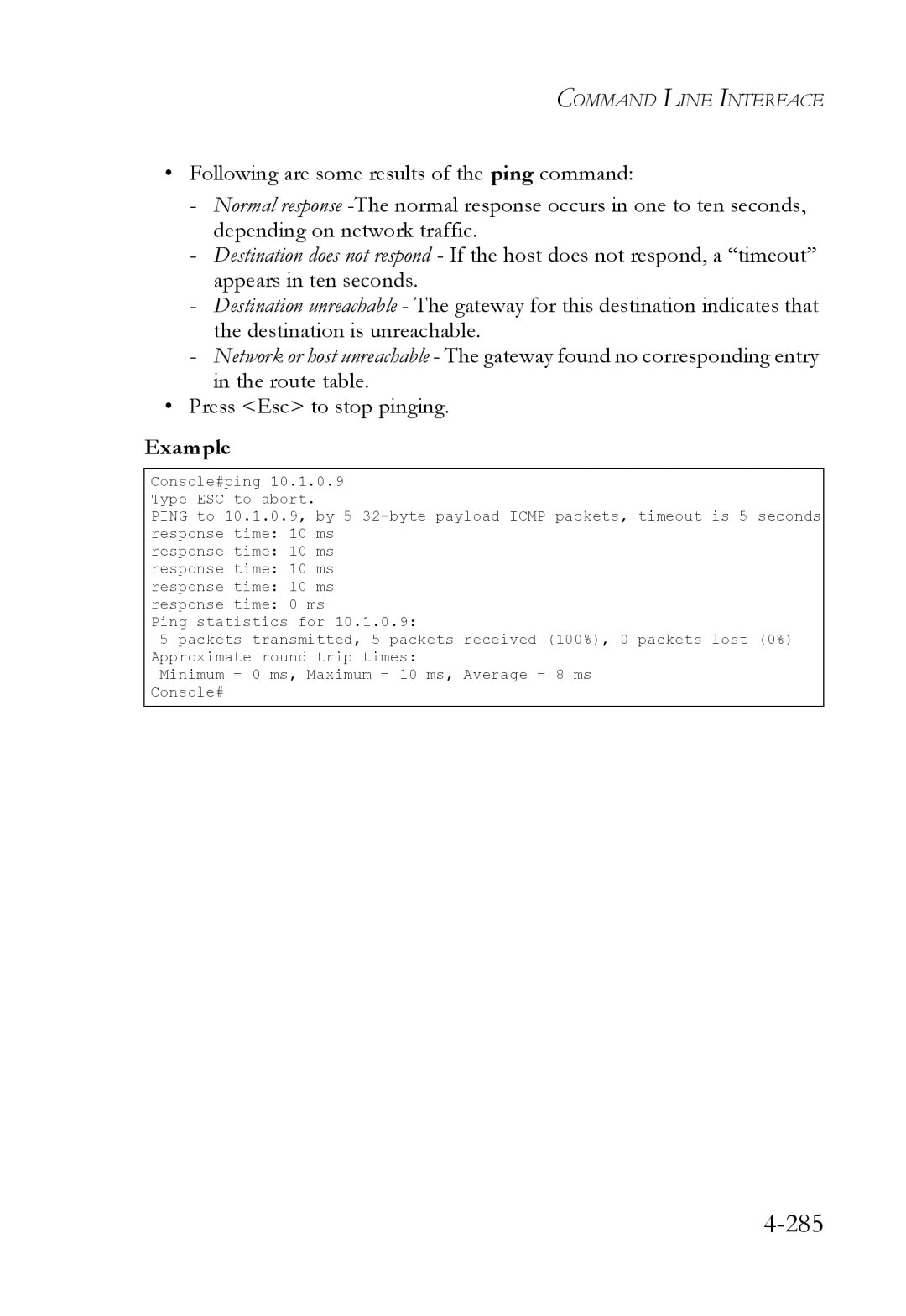 SMC Networks SMC6824M manual 285 