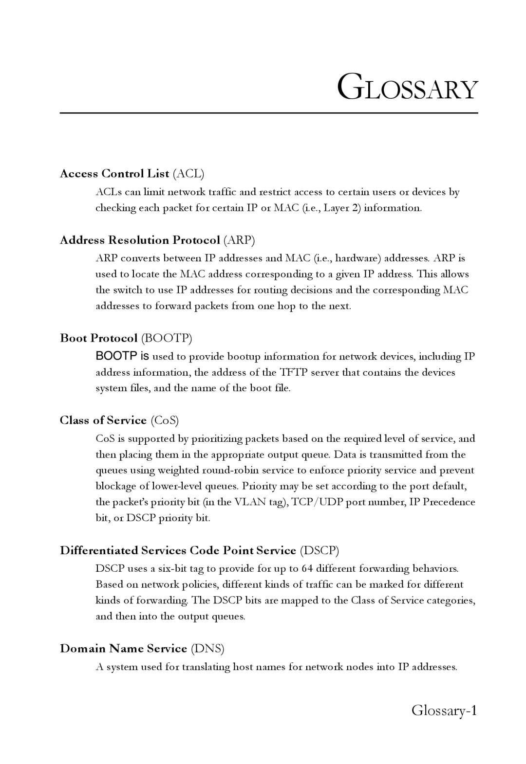 SMC Networks SMC6824M manual Glossary-1 