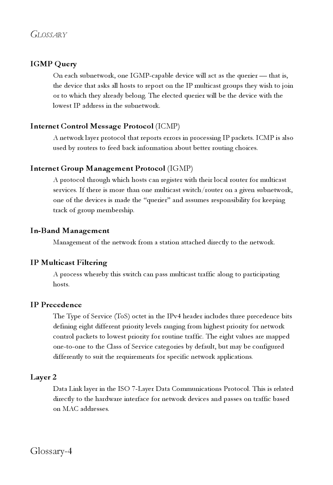 SMC Networks SMC6824M manual Glossary-4 