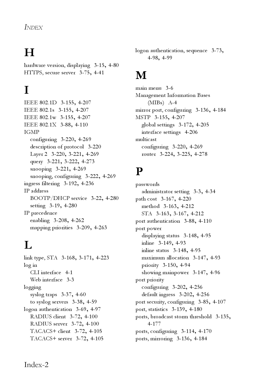 SMC Networks SMC6824M manual Index-2, Igmp 