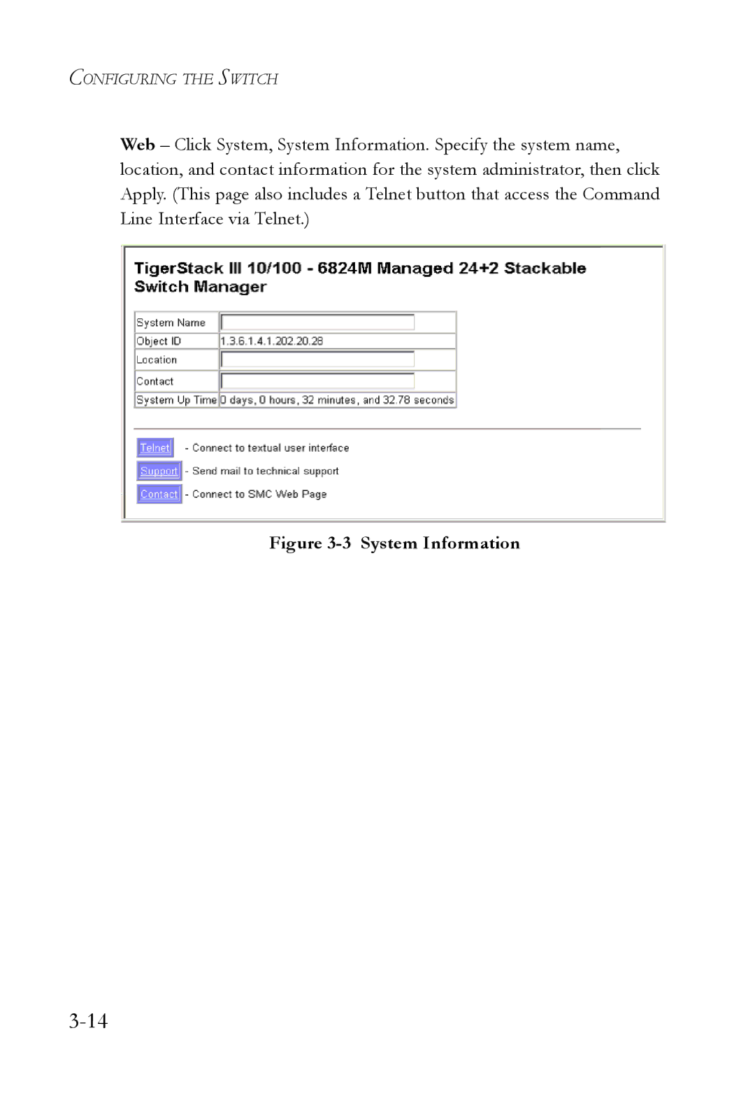 SMC Networks SMC6824M manual System Information 