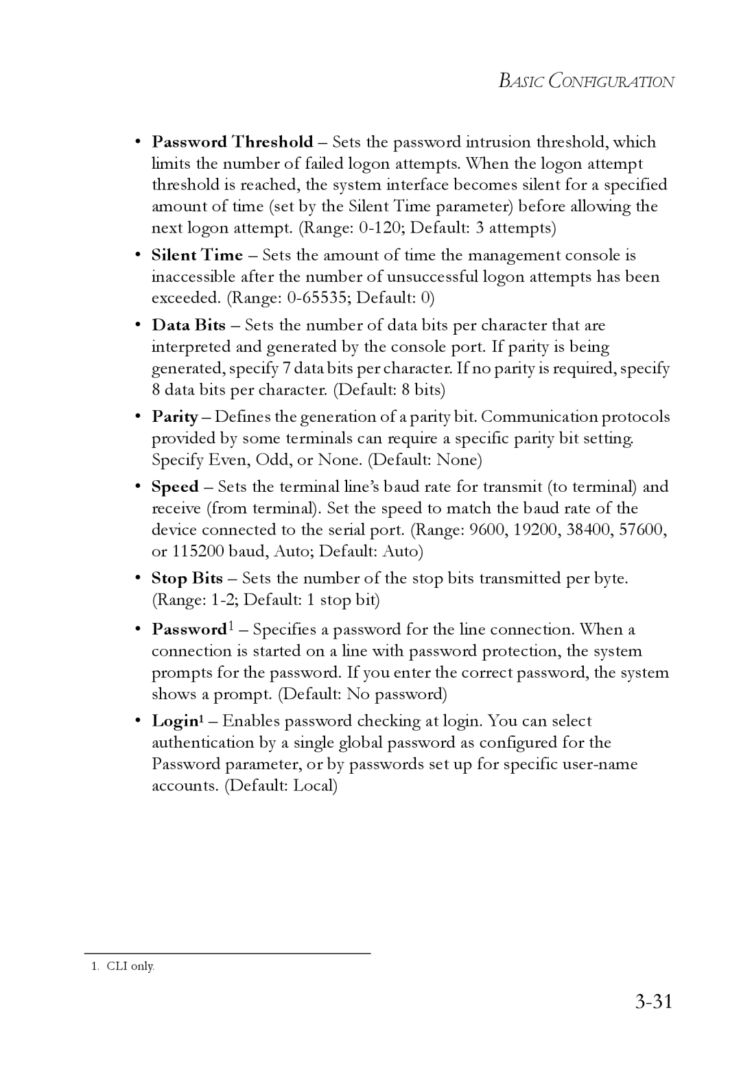 SMC Networks SMC6824M manual CLI only 