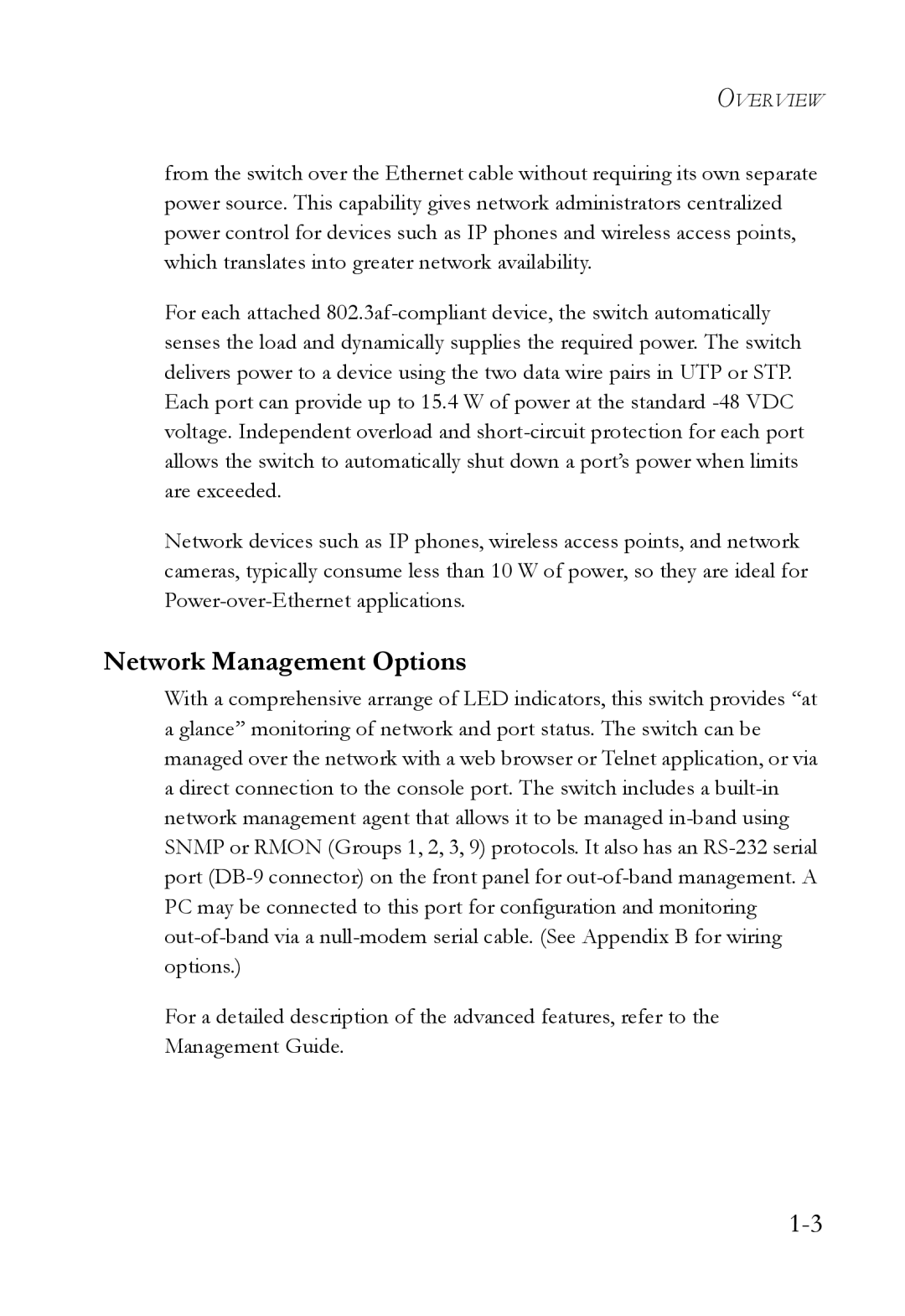 SMC Networks SMC6826MPE manual Network Management Options 