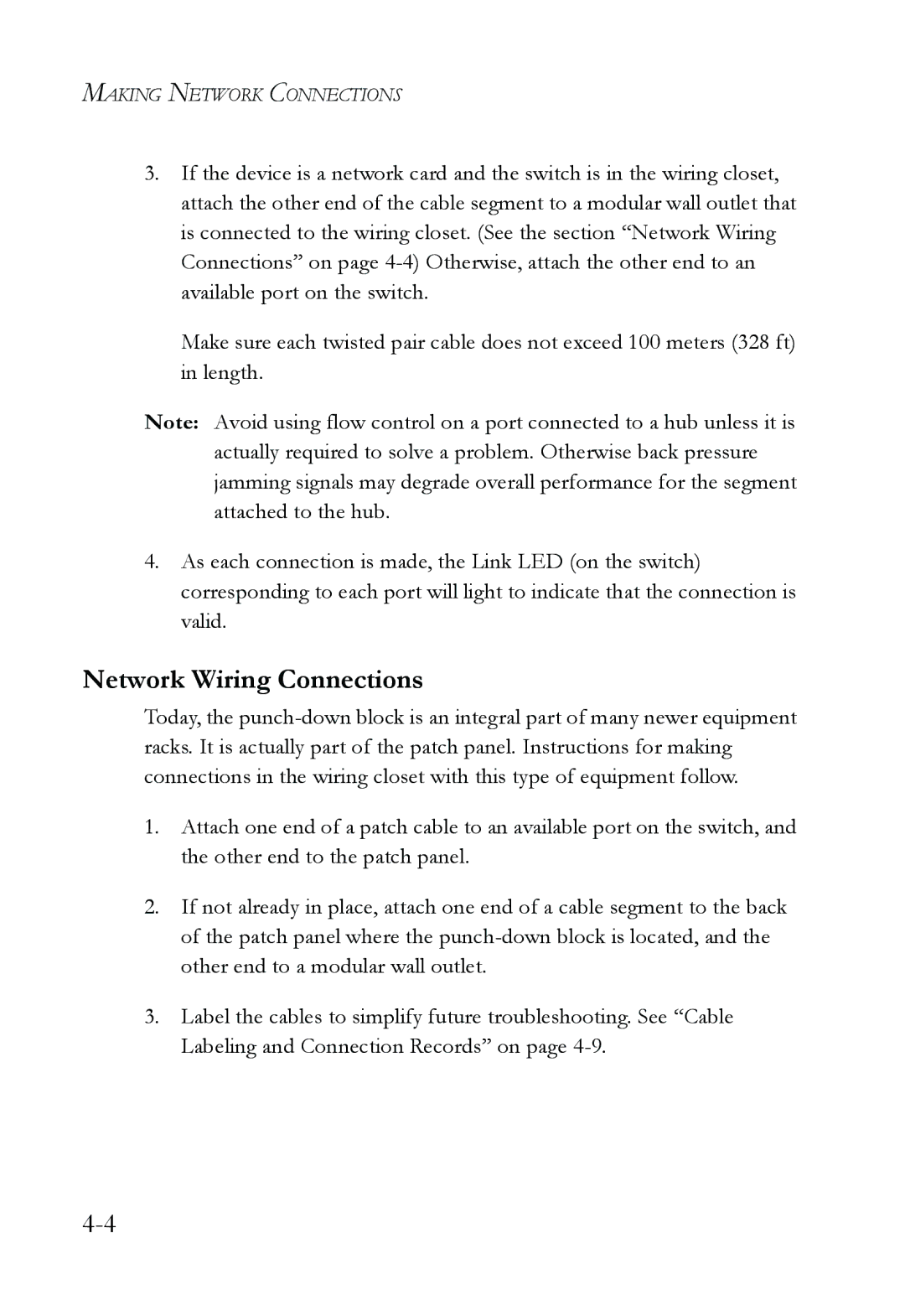 SMC Networks SMC6826MPE manual Network Wiring Connections 