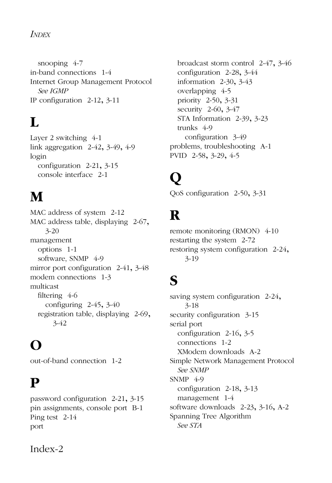 SMC Networks SMC6924VF manual Index-2 