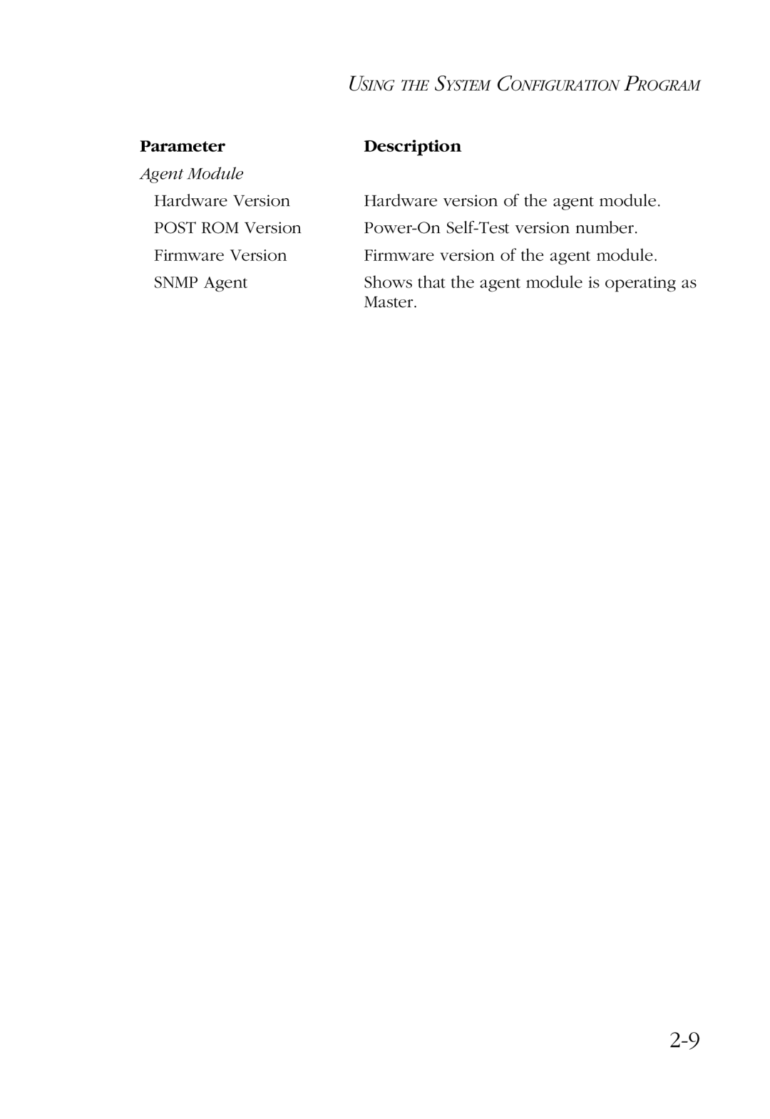 SMC Networks SMC6924VF manual Using the System Configuration Program 