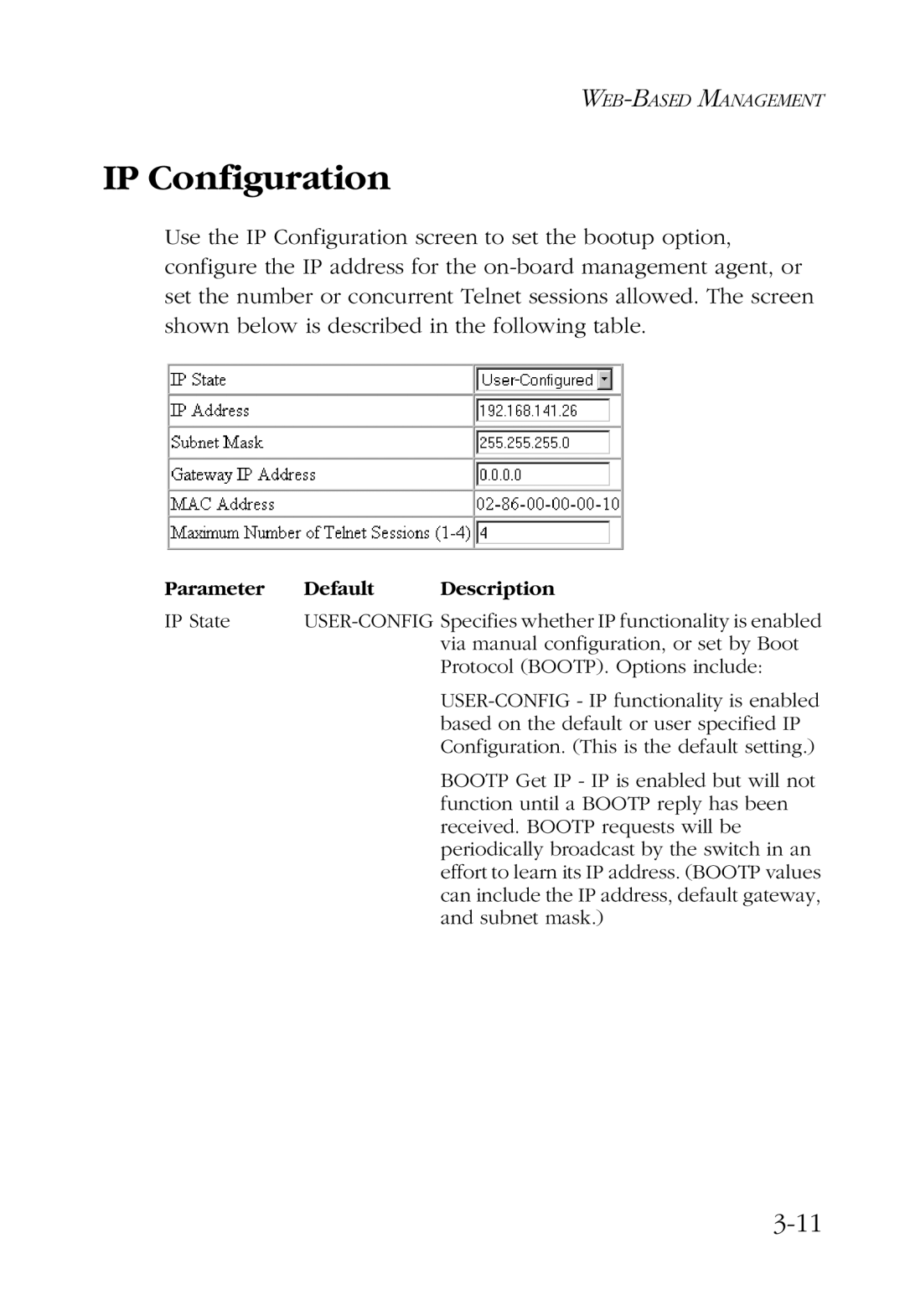 SMC Networks SMC6924VF manual IP Configuration 