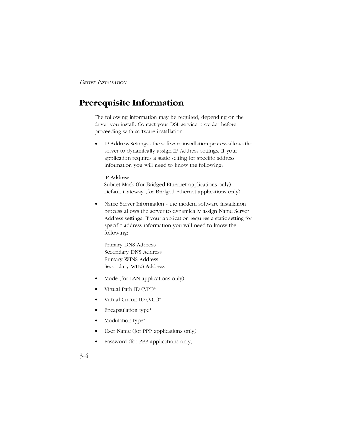 SMC Networks SMC7003-USB manual Prerequisite Information 