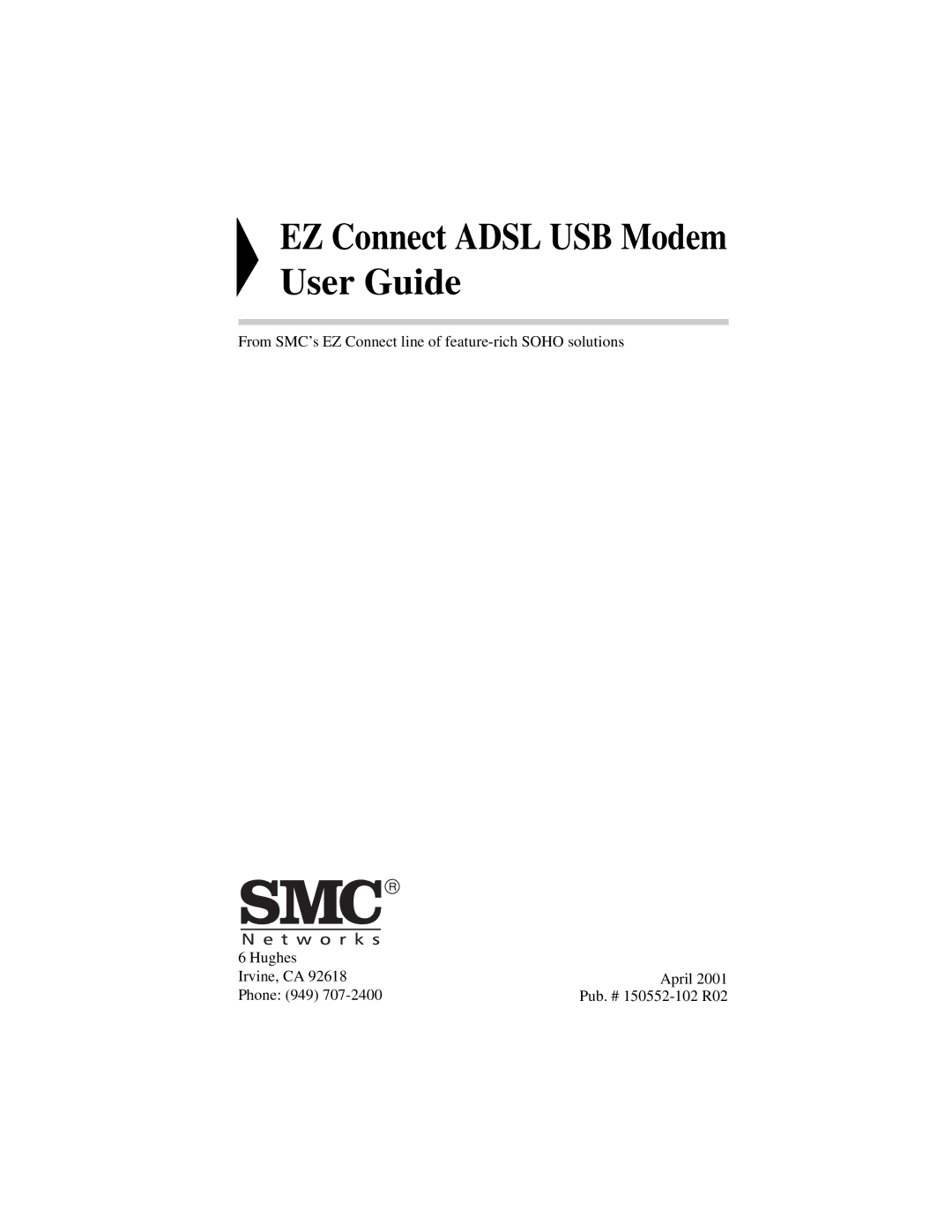 SMC Networks SMC7003-USB manual EZ Connect Adsl USB Modem User Guide 