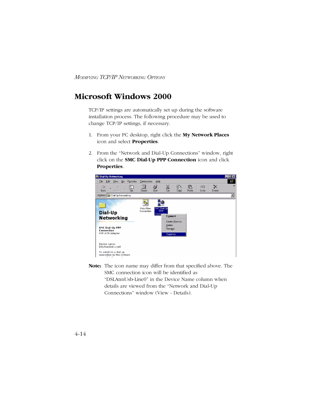 SMC Networks SMC7003-USB manual Microsoft Windows 