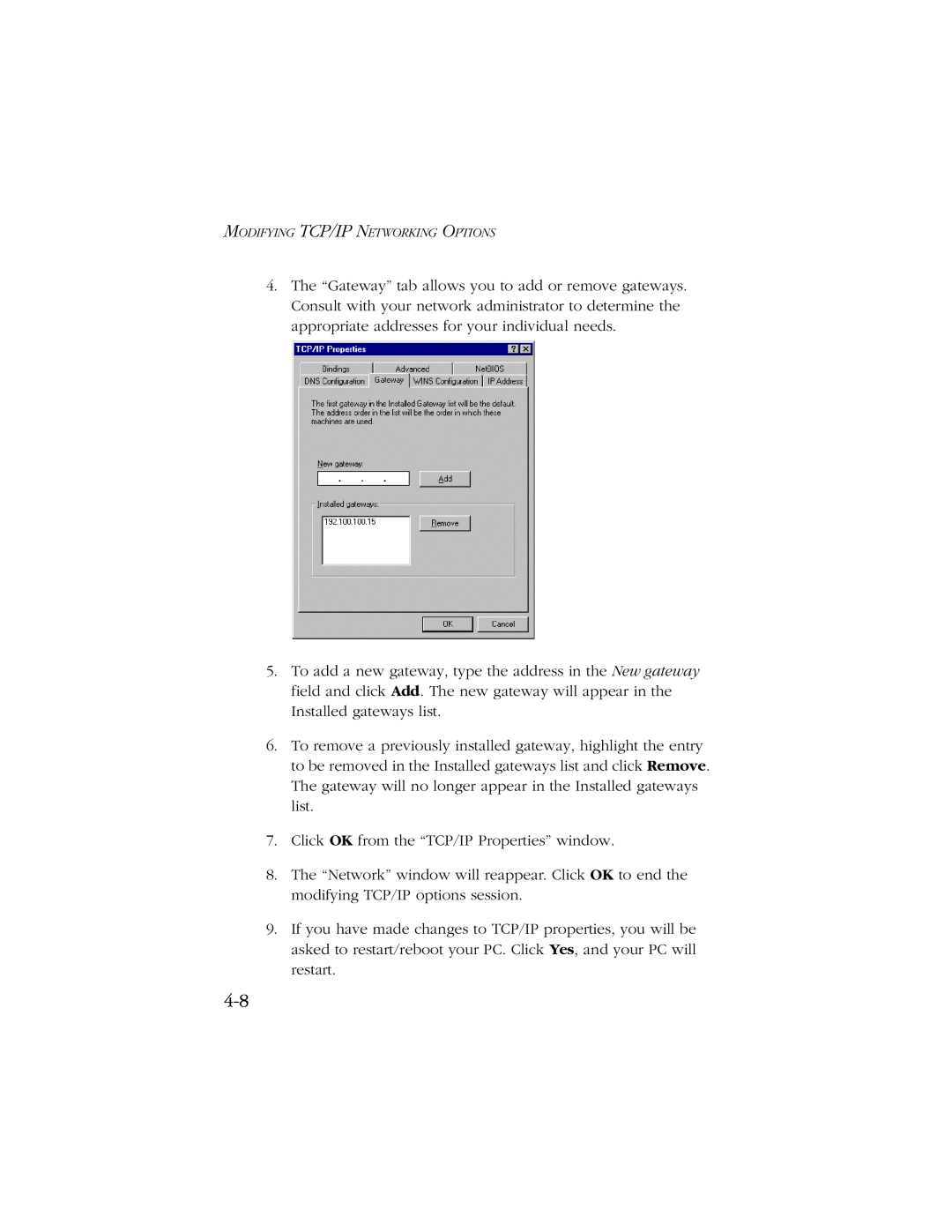 SMC Networks SMC7003-USB manual Click OK from the “TCP/IP Properties” window 