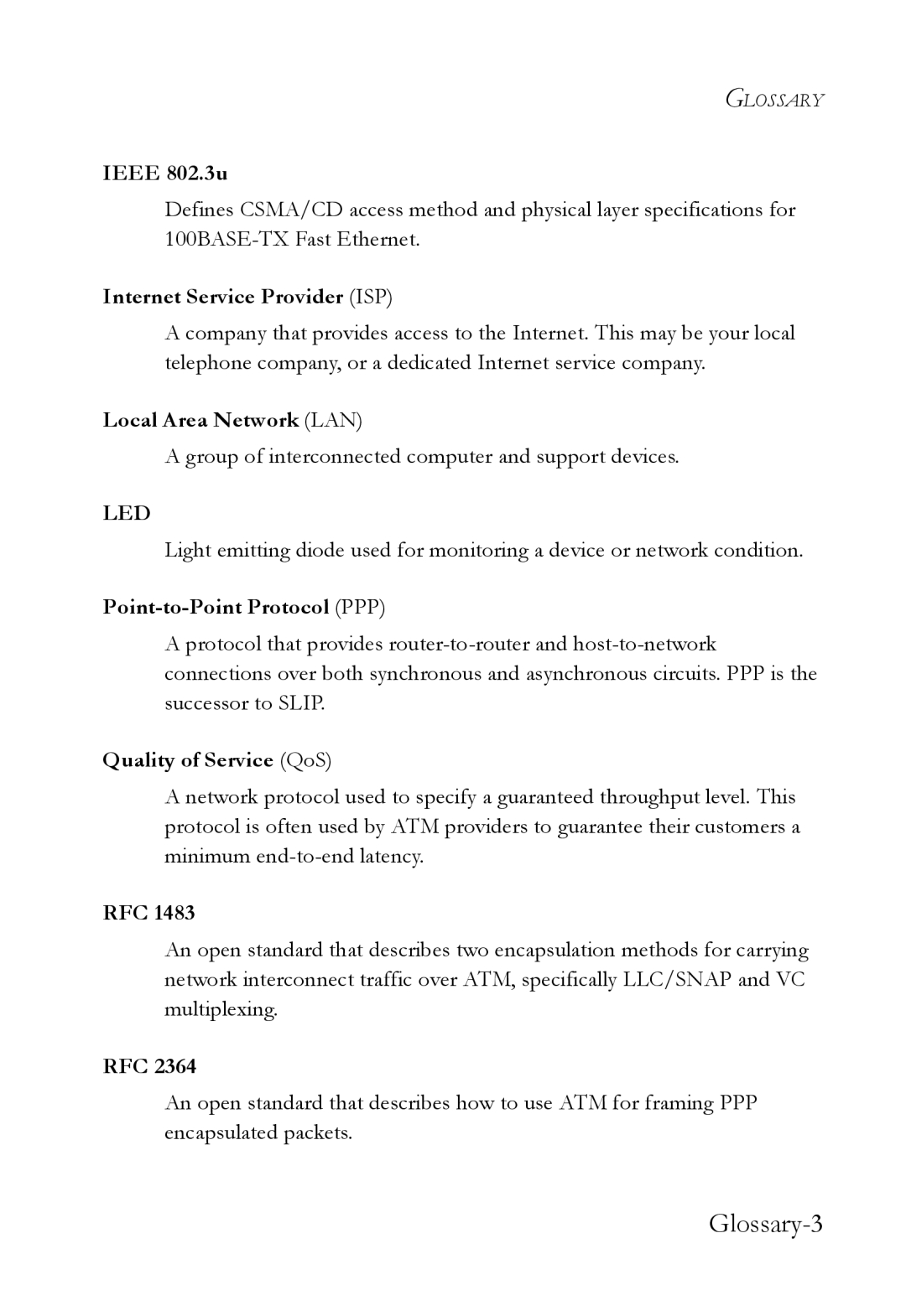 SMC Networks SMC7003USB V.2 Ieee 802.3u, Internet Service Provider ISP, Local Area Network LAN, Quality of Service QoS 