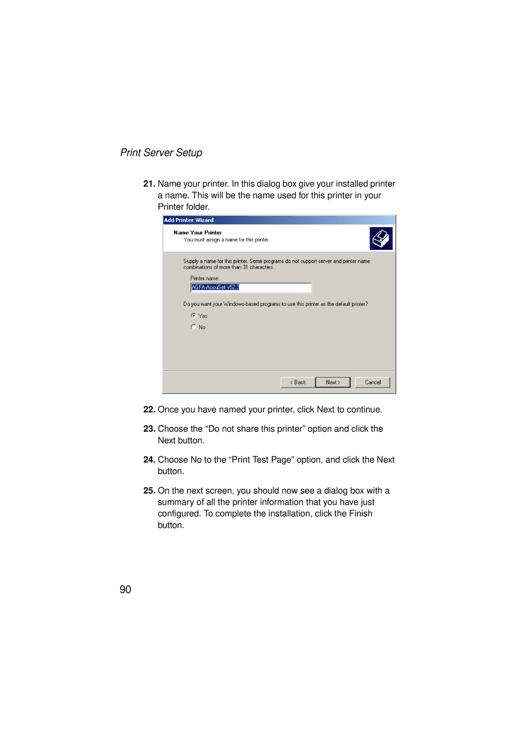 SMC Networks SMC7004ABR V.2 manual Print Server Setup 