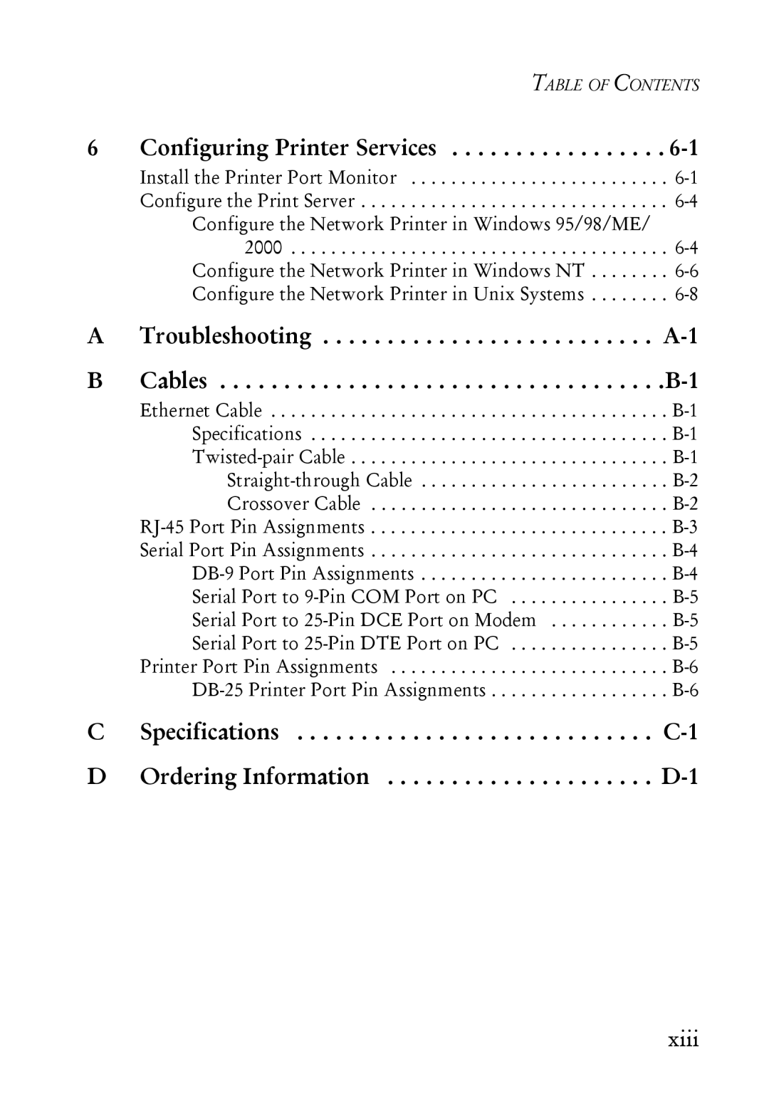 SMC Networks SMC7004ABR manual Configuring Printer Services 