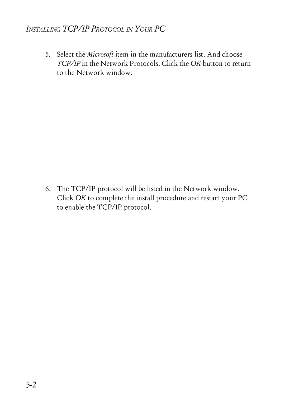 SMC Networks SMC7004ABR manual Installing TCP/IP Protocol in Your PC 