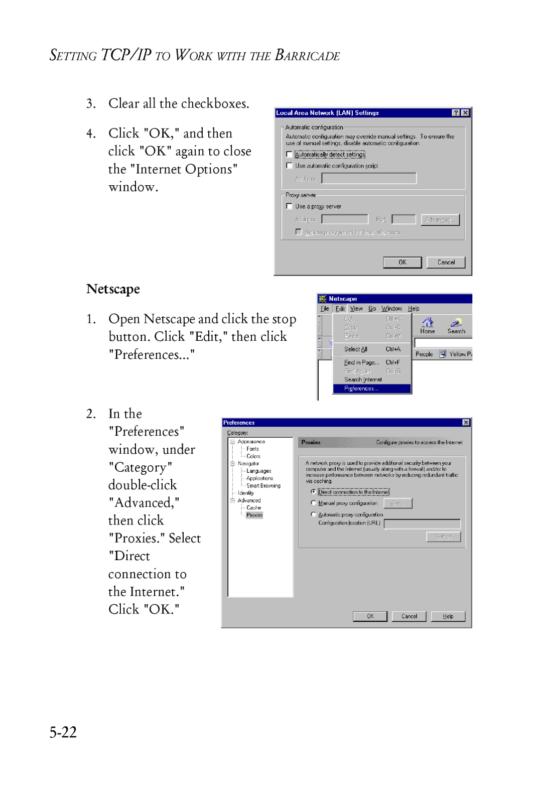 SMC Networks SMC7004ABR manual Netscape 