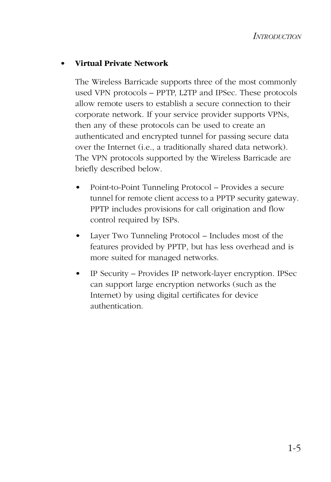 SMC Networks SMC7004AWBR manual Virtual Private Network 