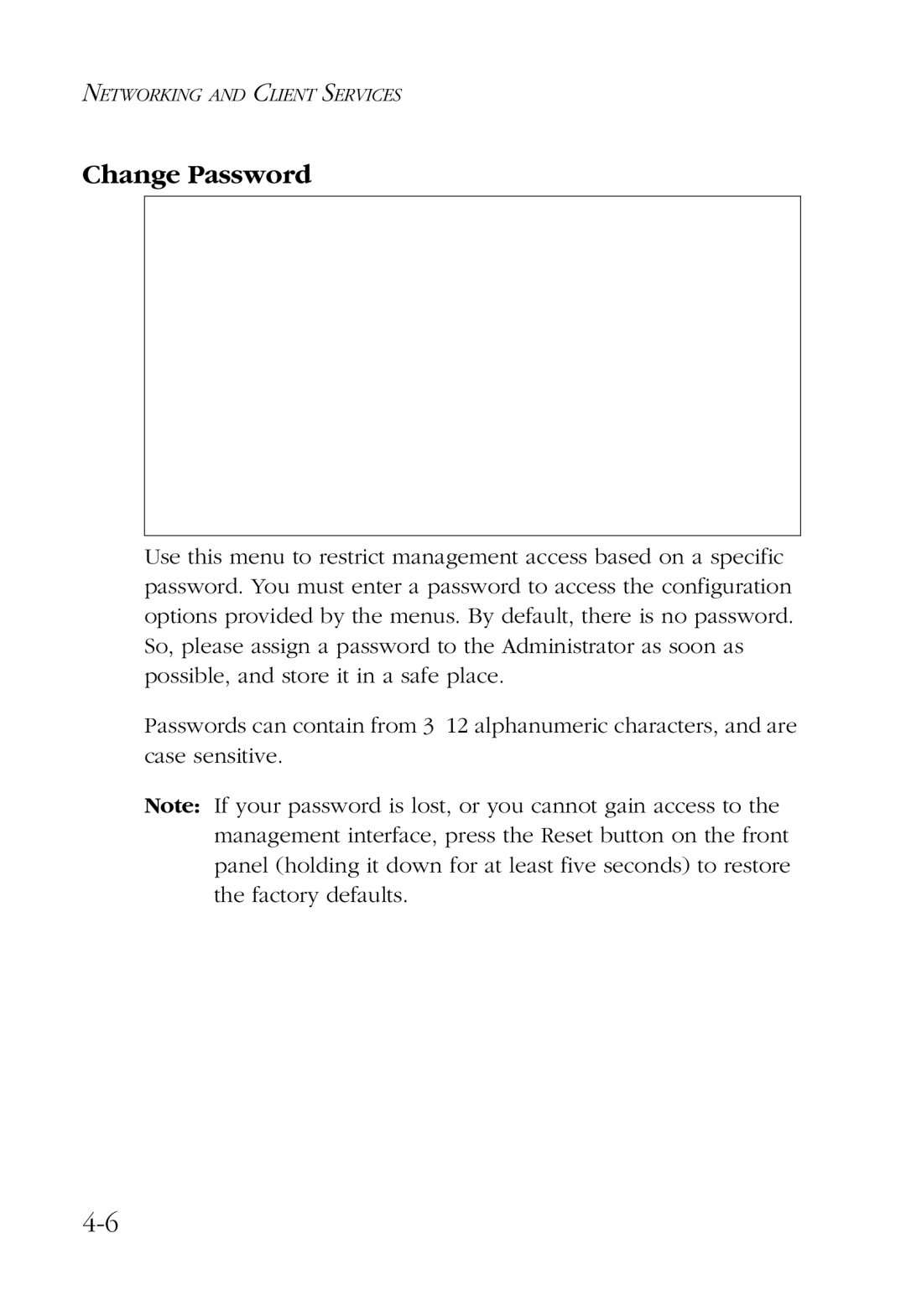 SMC Networks SMC7004AWBR manual Change Password 