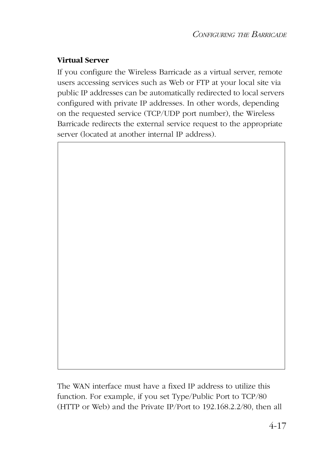 SMC Networks SMC7004AWBR manual Virtual Server 