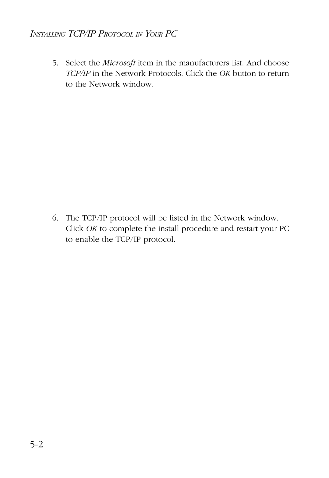 SMC Networks SMC7004AWBR manual Installing TCP/IP Protocol in Your PC 