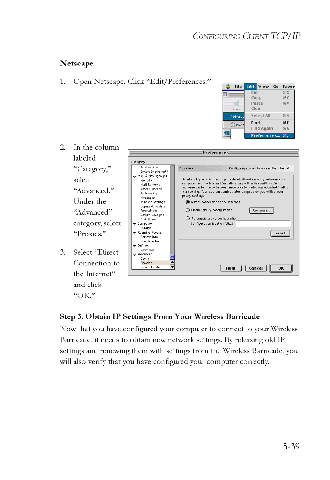 SMC Networks SMC7004VWBR manual Netscape 