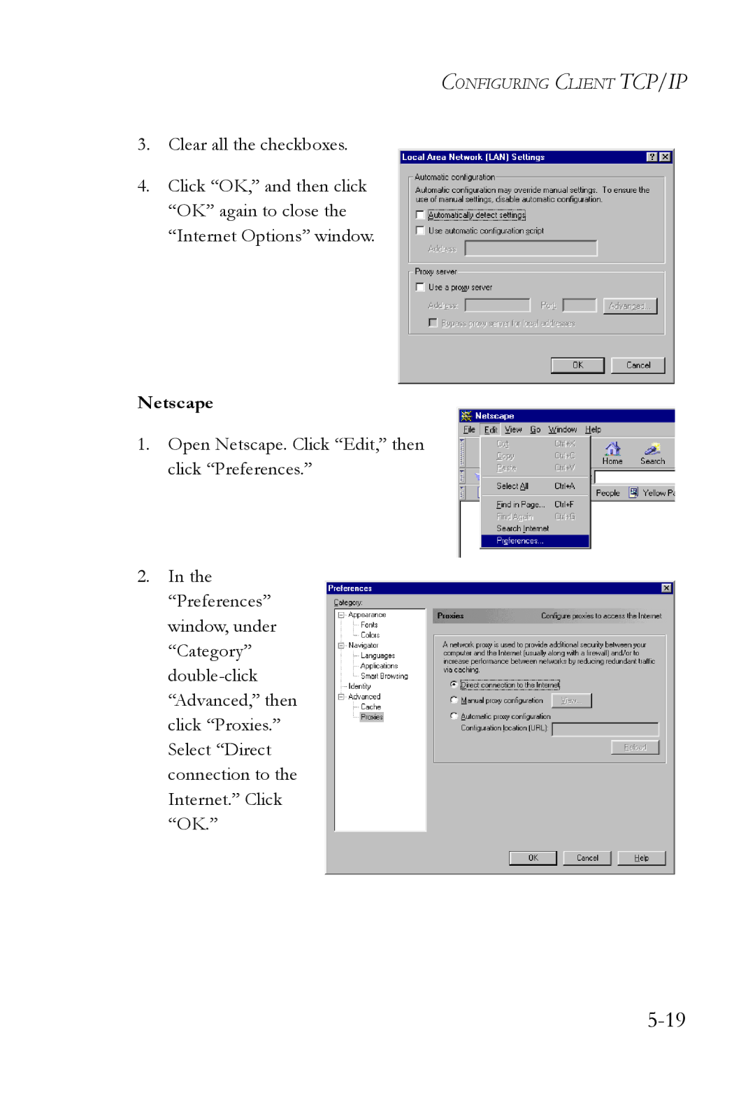 SMC Networks SMC7004VWBR manual Netscape 