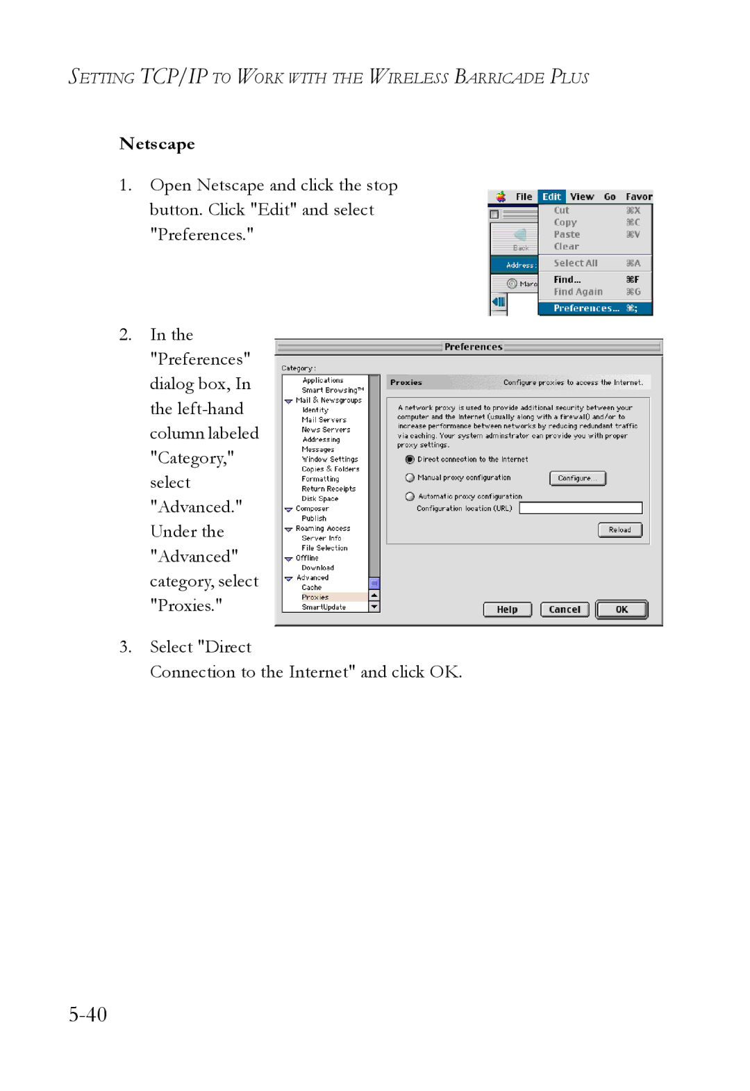 SMC Networks SMC7004WFW manual Netscape 