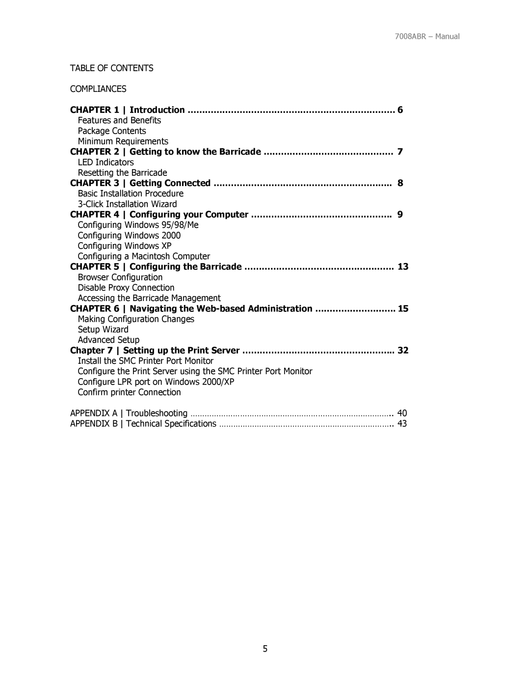 SMC Networks SMC7008ABR manual Introduction ………………………………………………………………, Getting to know the Barricade ……………………………………… 